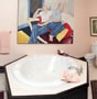 View of the 2-person bath